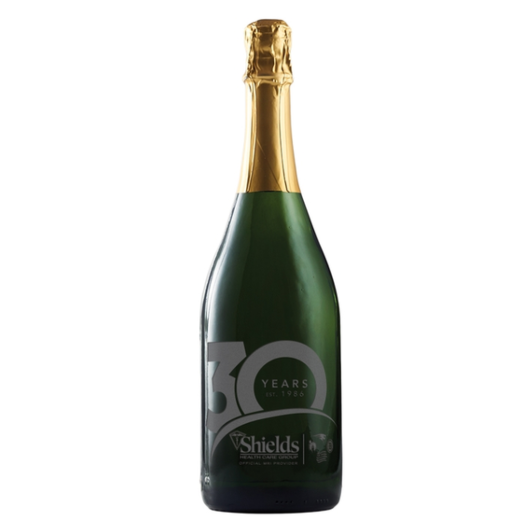 Etched CA Sparkling Wine with No Color Fill