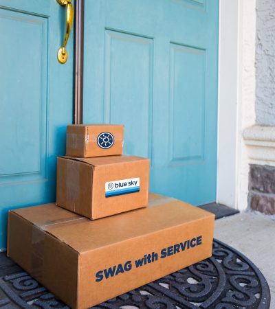Boxes delivered to front door